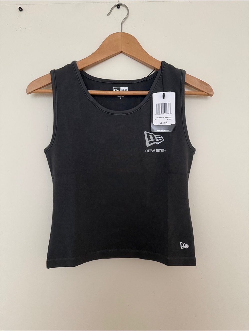 New Era Black Logo Tee - Folded Crewneck